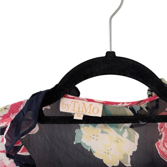 ByTiMo Floral Wrap Mini Dress - Picture 3 of 8